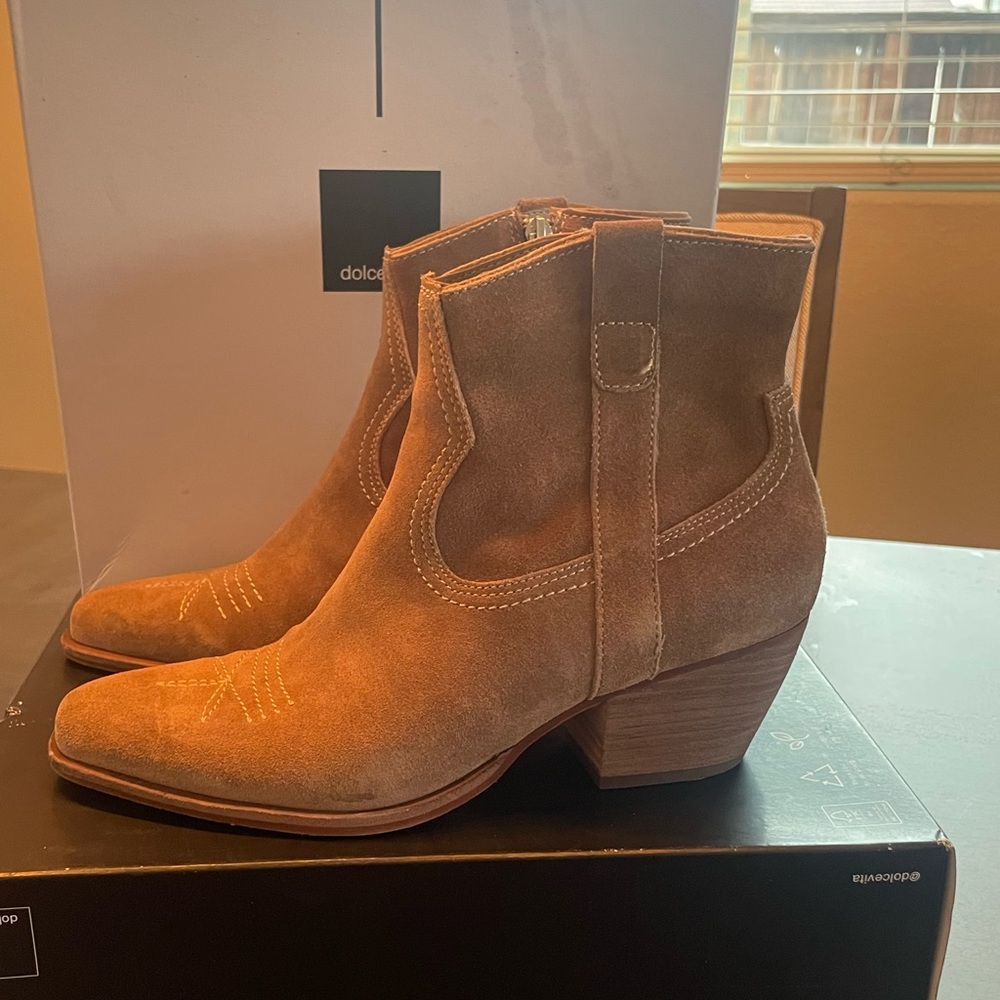 Brand new suede booties